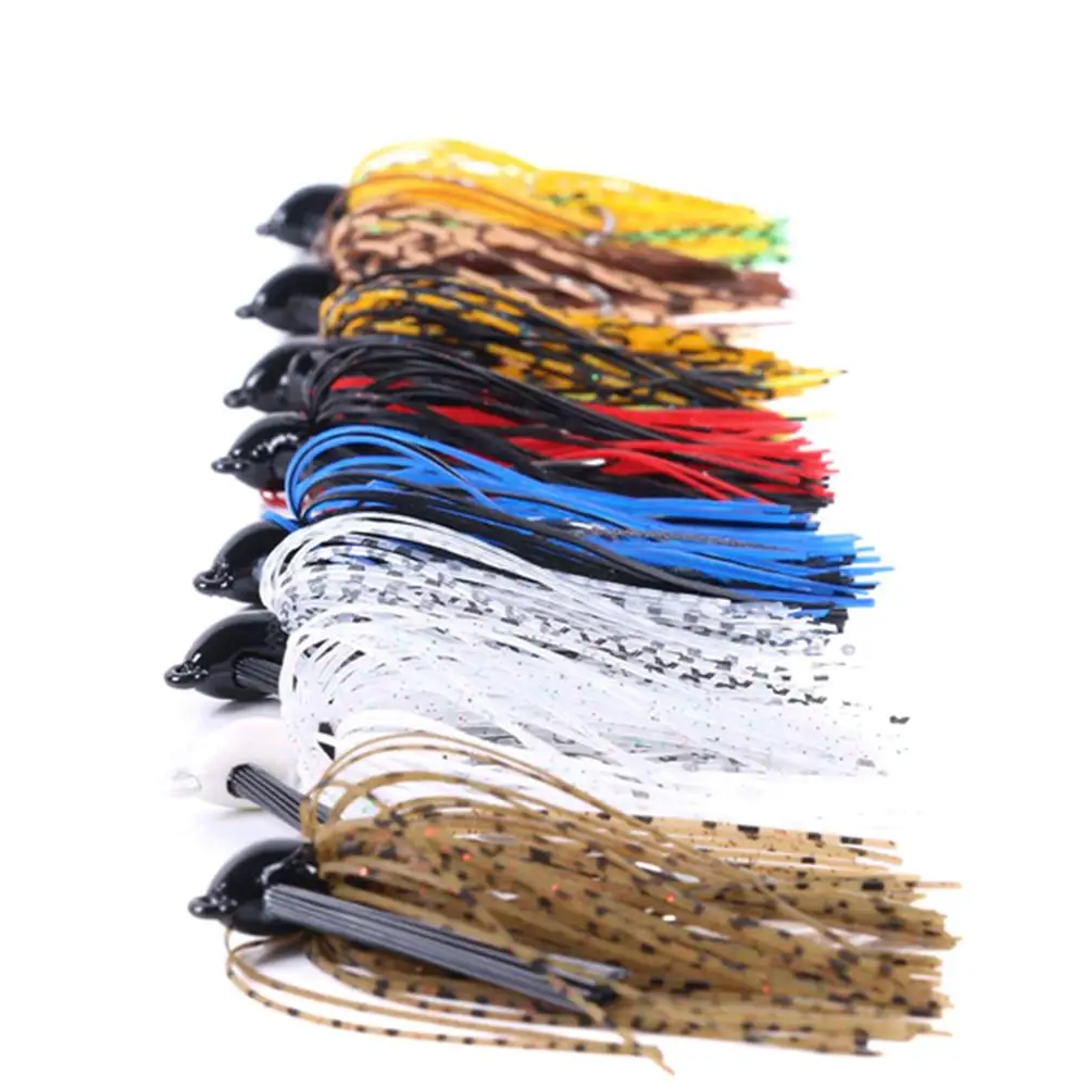 

Metal Fishhook 10g Chatter Anti-Hanging Bottom Leaded-Head Hook 1# 2# 3# 4# 6# Bearded Spinner Bait Lure Fishing Gear Accessory