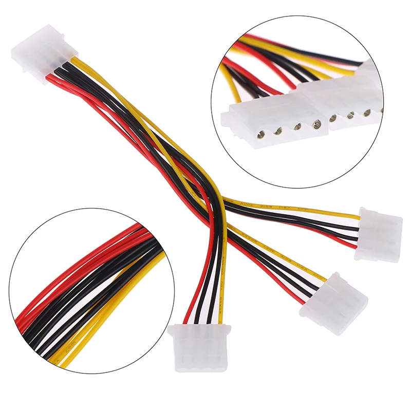 

Адаптер-разветвитель для блока питания с 4-контактным разъемом IDE 1-to-3 Molex IDE