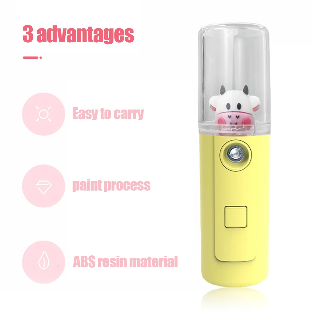 

USB Facial Mister Face Moisturizing Mist Spray Machine Facial Humidifier Mini Mist Sprayer Cooler Facial Steamer Skin Care