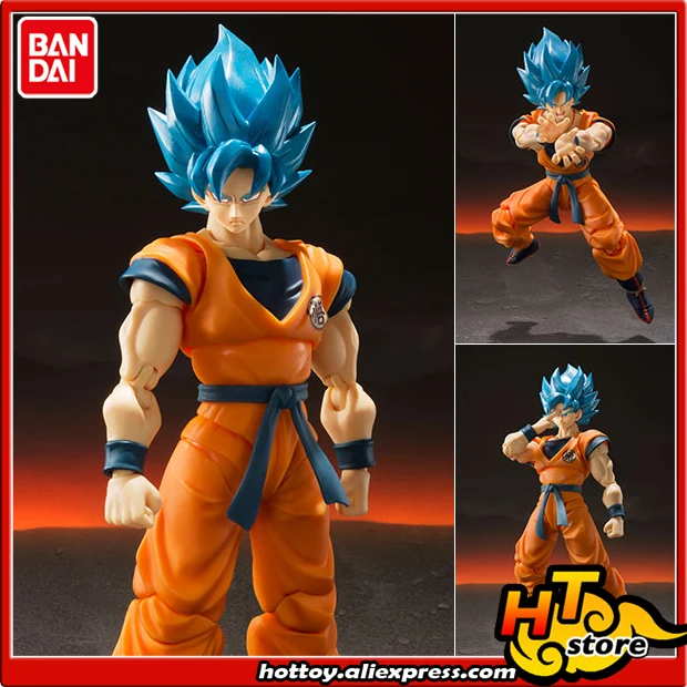 100% Original BANDAI SPIRITS S.H.Figuarts SHF Action Figure - Super Saiyan God SS Blue Son Goku 2.0 "Dragon Ball Super Broly"
