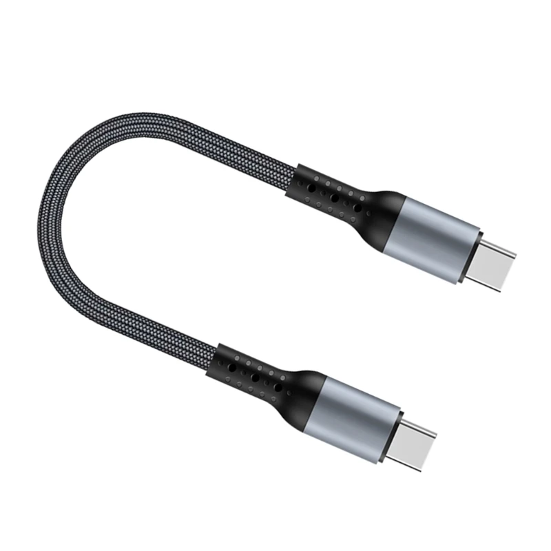 Кабель для передачи данных типа C-C 60 Вт PD60W 480 Мбит/с быстрой плоский нейлоновый