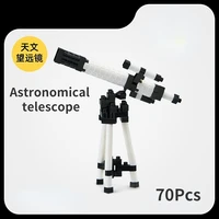 small building block mini 75mm%c3%9780mm astronomical telescope creative ornaments home furnishing accessories kids adult toys gifts