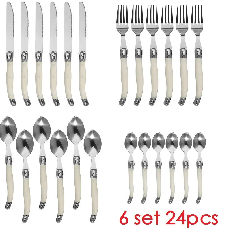 

Набор столовых приборов Laguiole из нержавеющей стали 24 предмета