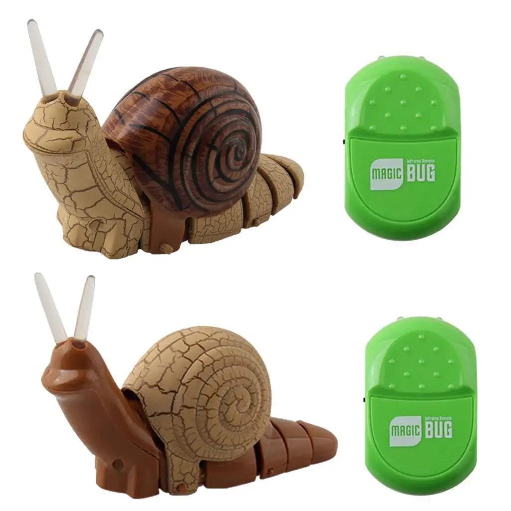 

Remote Control Fake Snail RC Toy Prank Insects Joke Scary Trick Bugs Brown