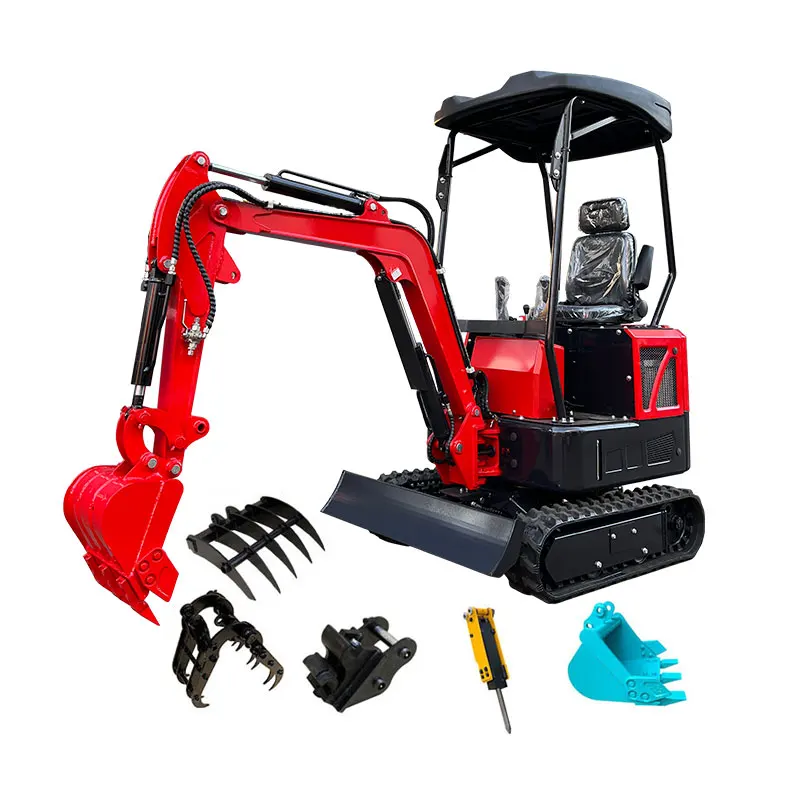 

1.6 ton new mini digger crawler excavator cheap hydraulic small excavators prices micro digger made in China