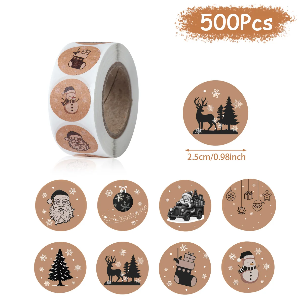 

Новогодние наклейки Happy 2026