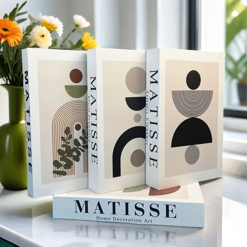 Матисс Поддельные книги для украшения Коробка хранения Абстрактные журнального