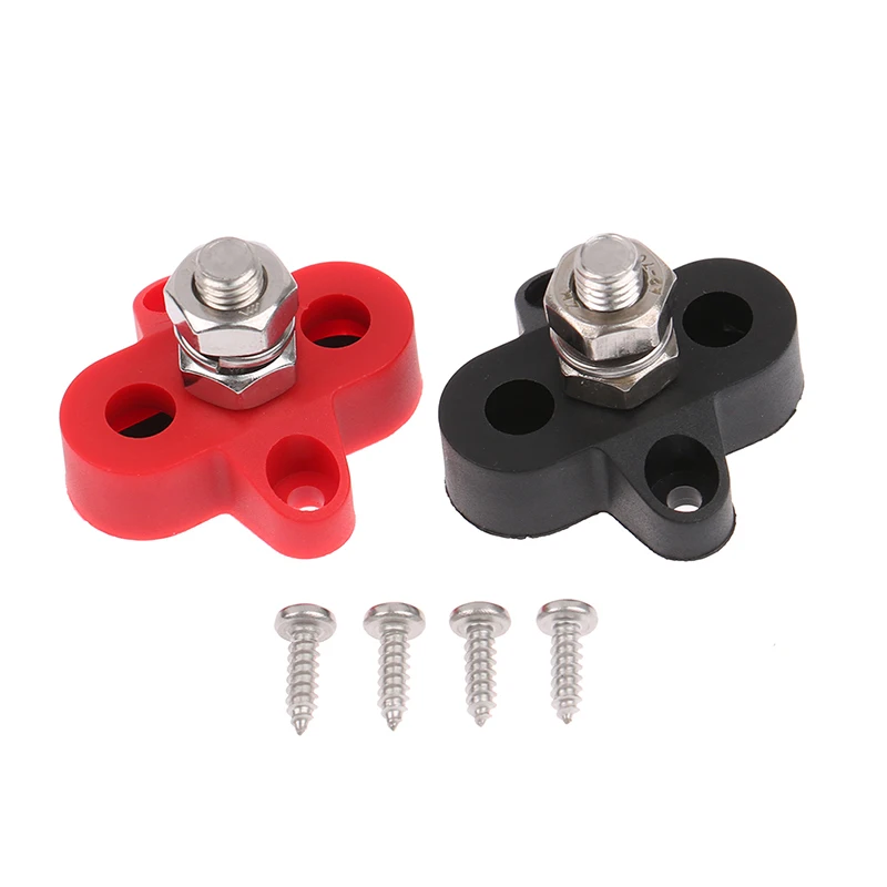 

DC 48V 150A Bus Bar Power M10 Terminal Block Studs Battery Power Distribution Terminal Stud Bus Bar Connector for Truck RV Boat