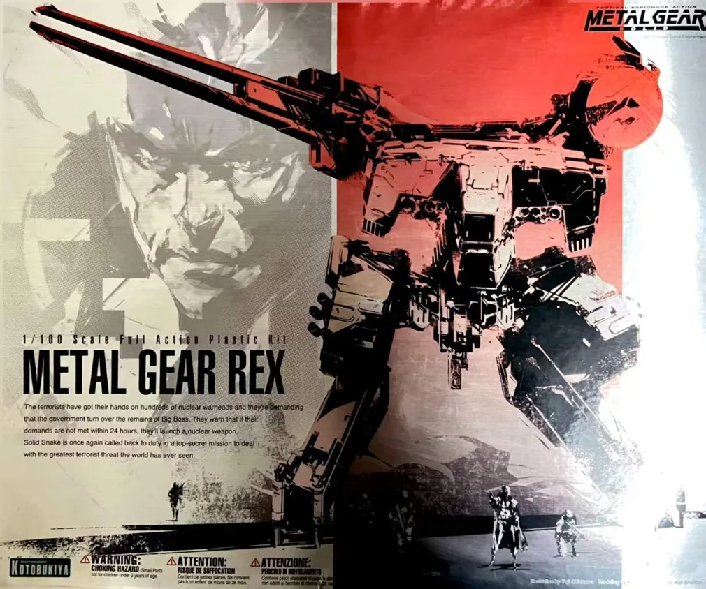Фото Коллекционная сборная модель Mecha Kotobukiya Metal Gear REX: Фигурка из аниме Metal Gear Solid, подарок для коллекционеров №2