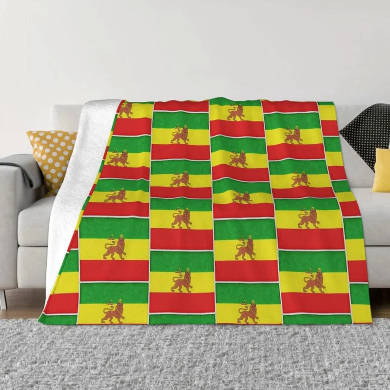 

Ethiopian Painting Art Blankets Coral Fleece Plush Decoration Bedroom Bedding Couch Bedspread