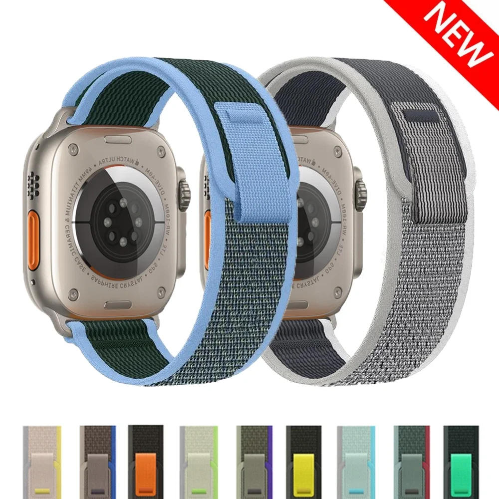 

Ремешок нейлоновый для Apple Watch Band 44 мм 45 мм 49 мм 42 мм 38 мм 40 мм