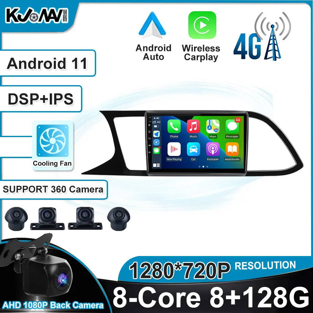 

Android 11.0 For Seat Leon 2013 - 2018 Car Radio Car video players CarPlay Android Auto GPS Navigation No DVD