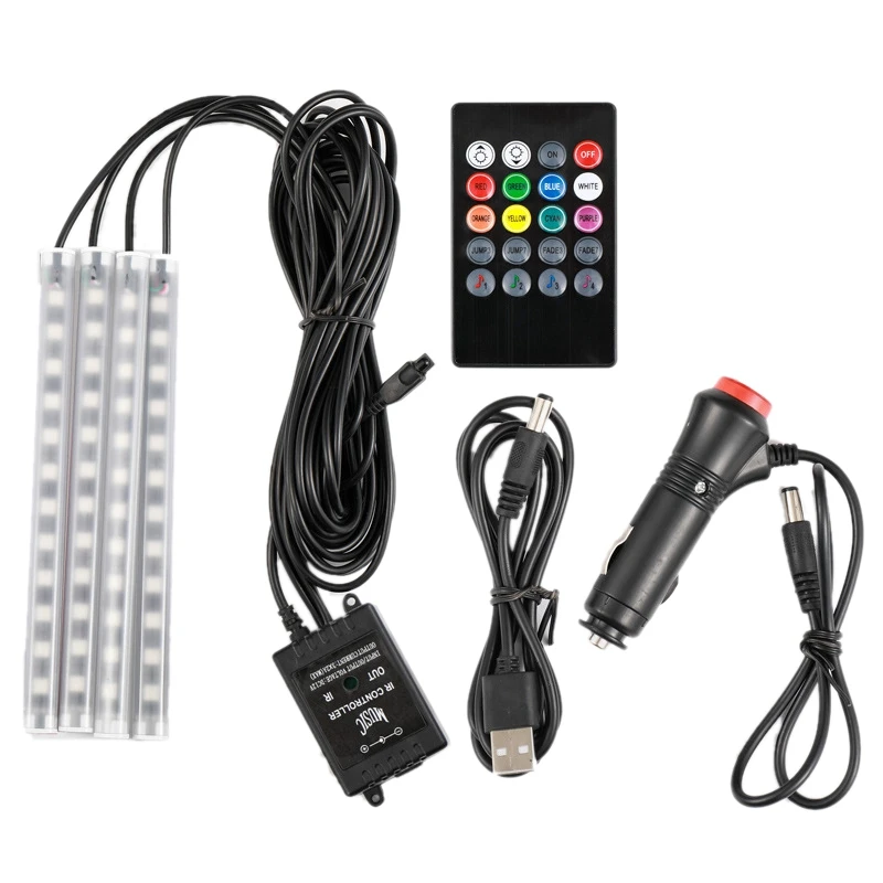 

Светодиодная лента RGB с дистанционным голосовым управлением, 4 шт.