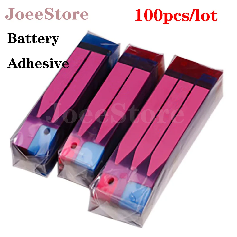 

JoeeStore 100pcs Battery Adhesive Sticker for iPhone 11 12 6 6S 7 8 X XR XS 13 14 Plus Max 3M Double Tape Pull Trip Glue Parts