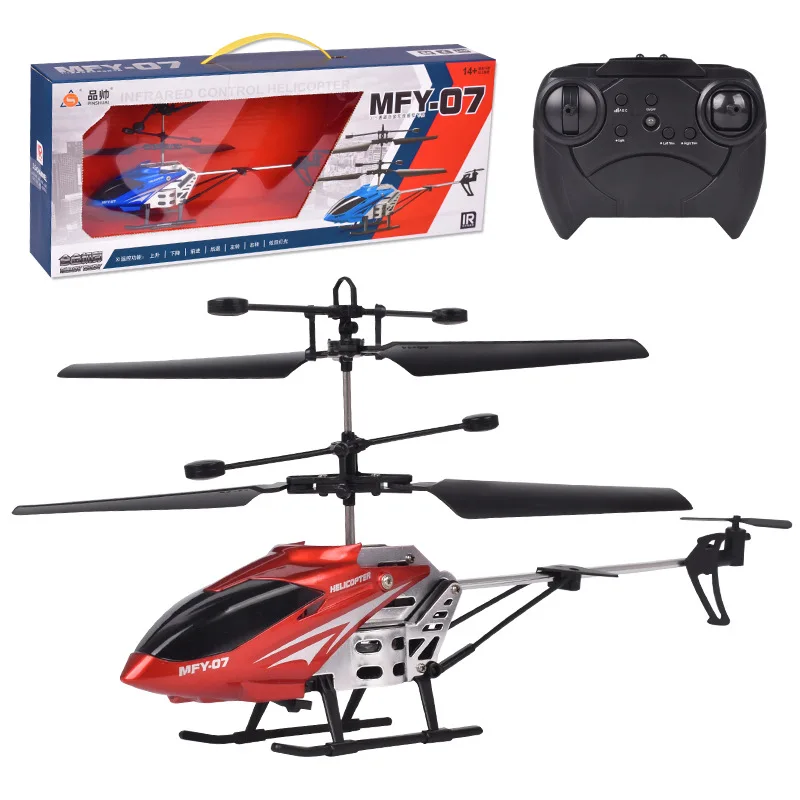 

RC Helicopter 2.4G Aircraft 3.5CH RC Plane With Led Light Anti-collision Durable Alloy Toys For Beginner Kids Boys Toy Gift