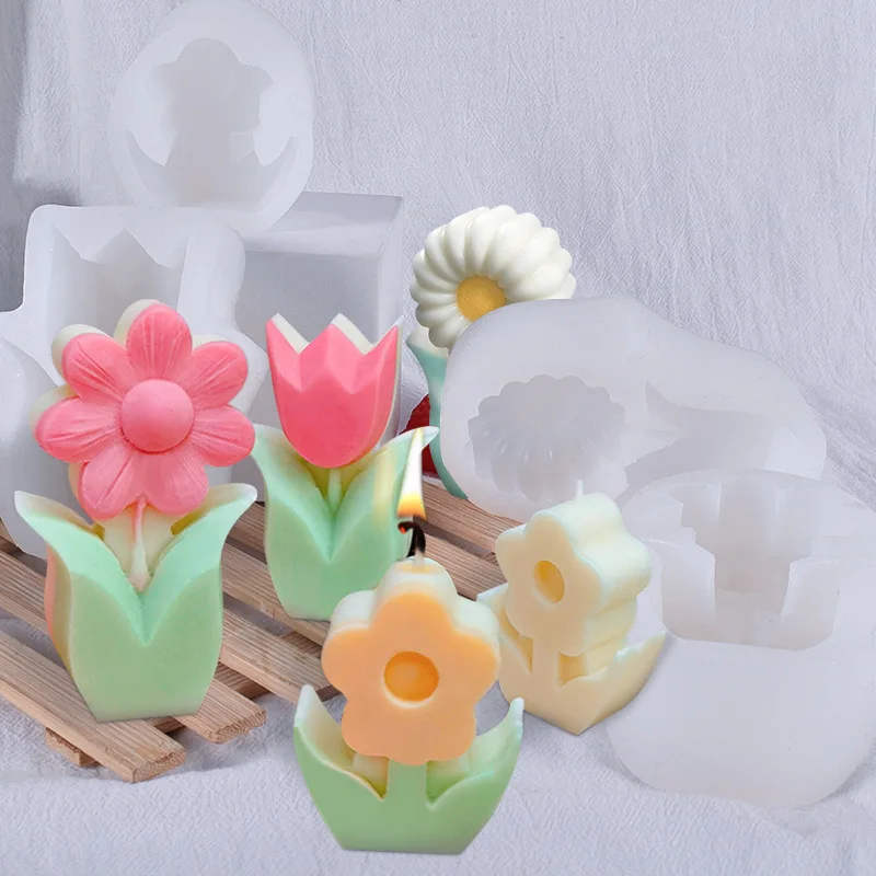 

Small Flowers Silicone Mold Fondant Biscuit Candy Chocolate Mould Epoxy Resin Molds DIY Homemade Cake Decorate Kitchen Tool