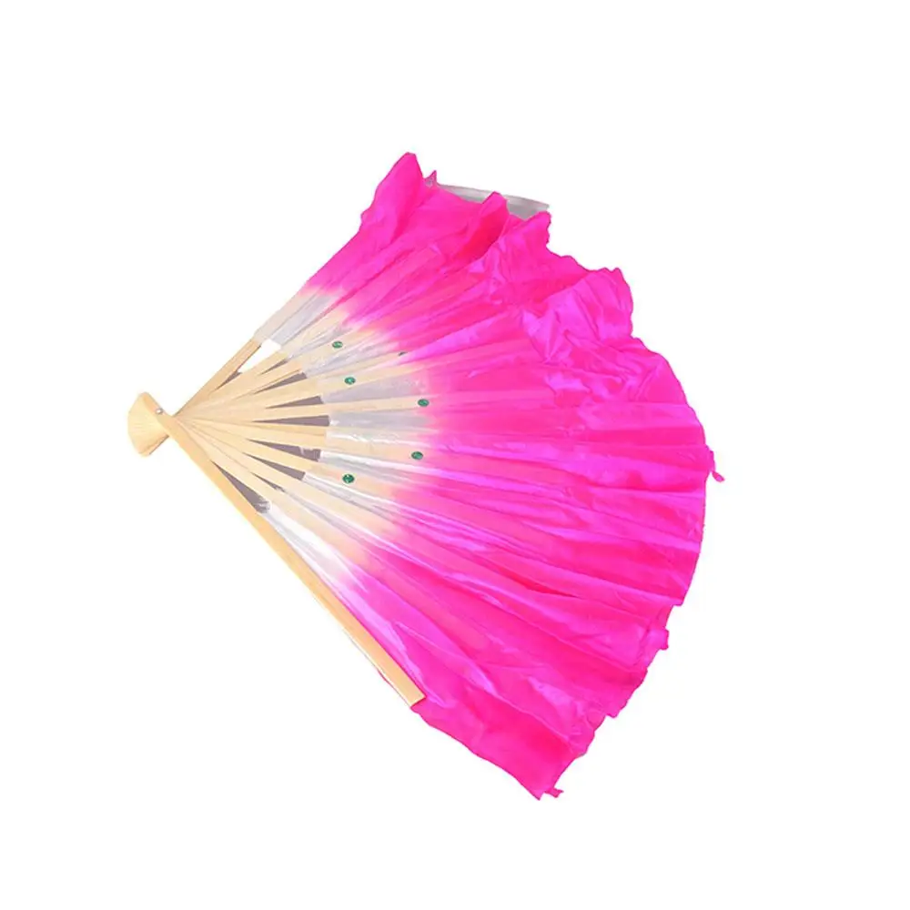 Полукруглые шелковые бамбуковые принадлежности для вечеринок Розовая шелковая