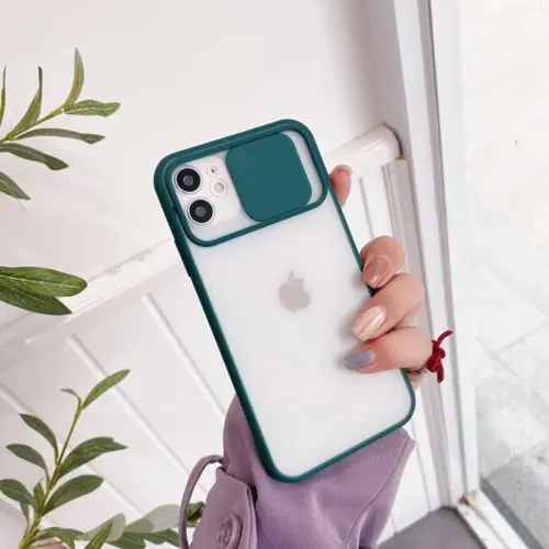 

Color Frame Transparent Lens All-Inclusive Anti-Drop Ultra-Thin Phone Case For iPhone 11 12Mini Pro MAX XR XS Max X 8 Plus Cover