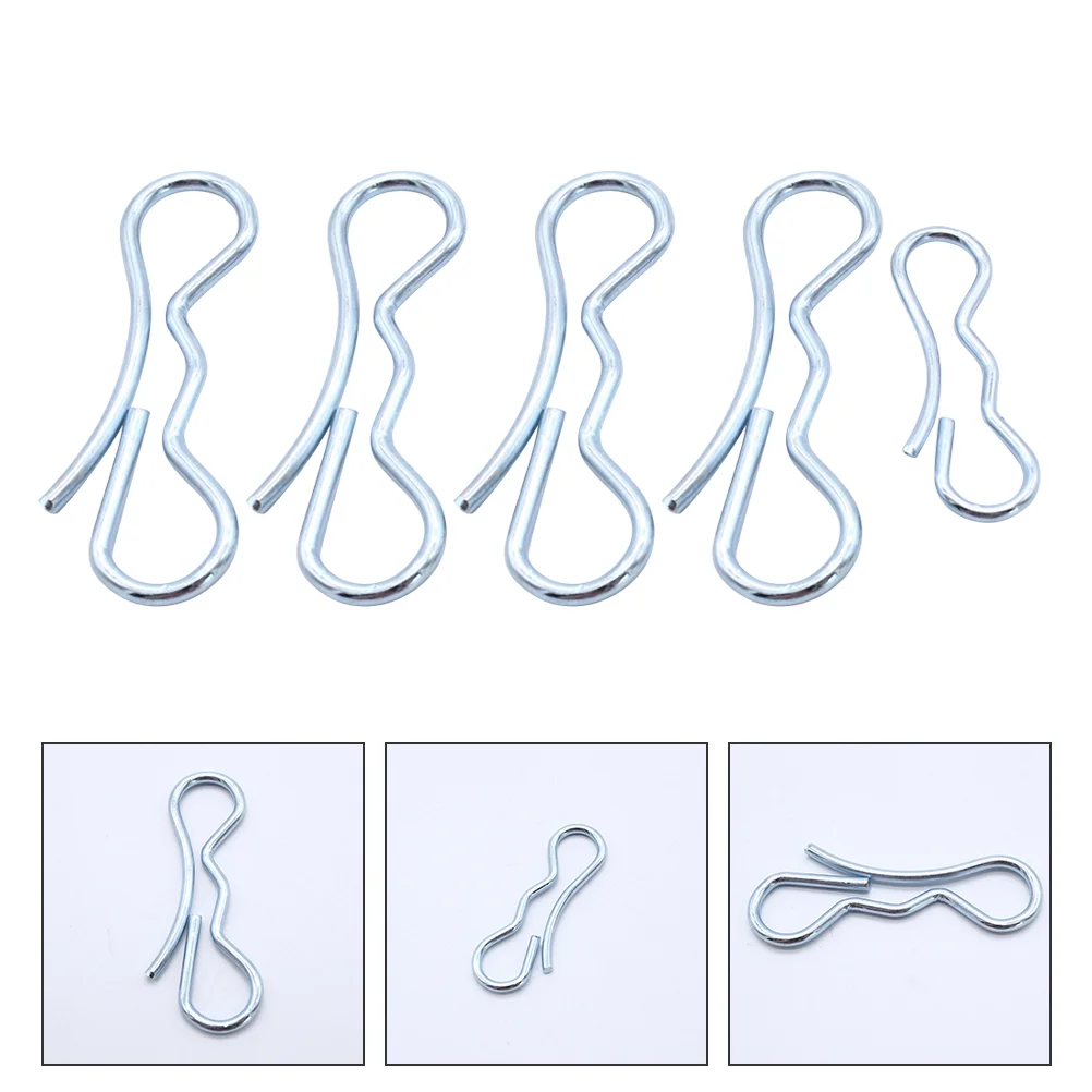 

5Pcs Steel Alloy Tie- Downs Metal Mower Lockpin Replacement Lock Cotter Pin Fastener Clip Creative Pin