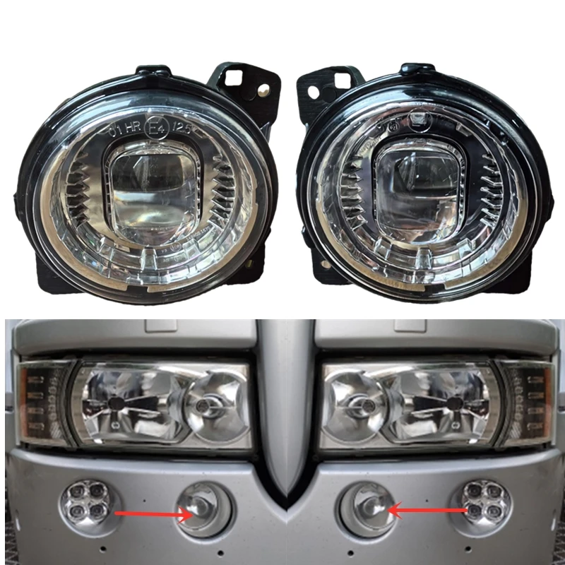 1 пара янтарных или белых светодиодных линз e4 e9 передняя противотуманная фара для