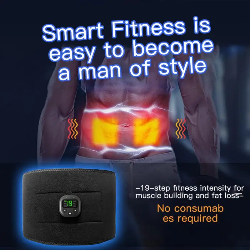 

The New Ems Abdominal Muscle Belt Sports Indoor Fitness Equipment 19-speed Strength Abdominal Wheel Abdominal Fitness Machine