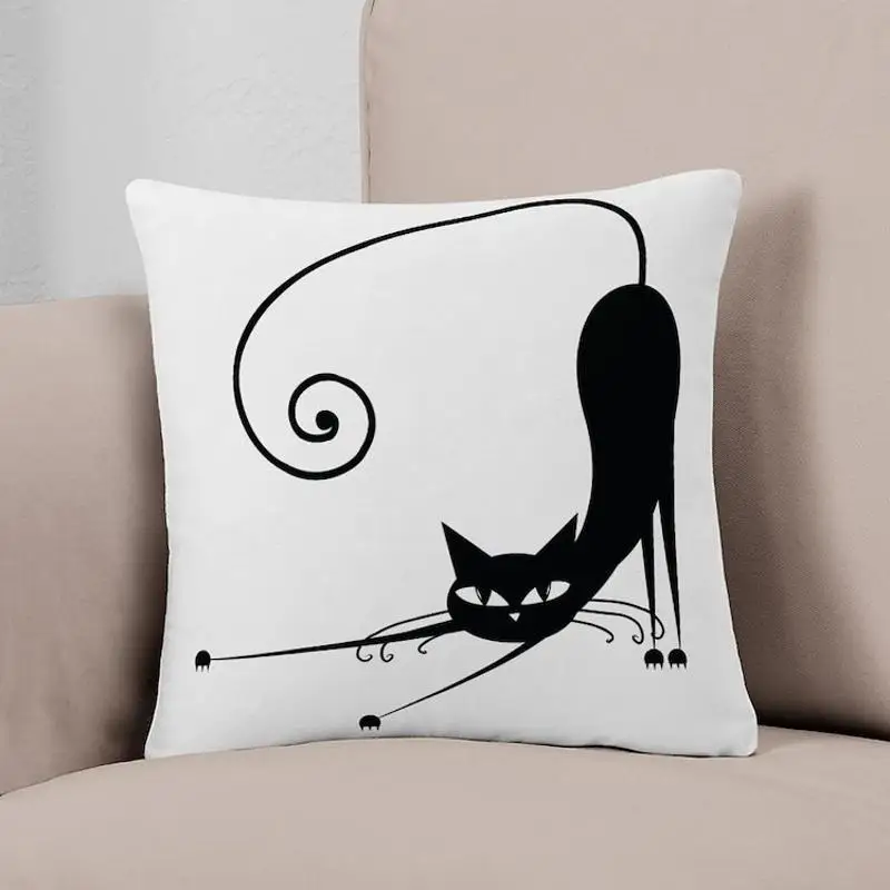 

Eau Claire Stray Cats Everyday Pillow Printed Case Fashion Car Hotel Bed Decor Cushion Not Included