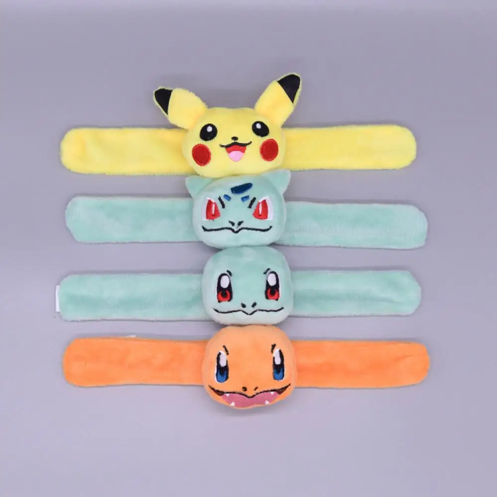 

Kawaii Anime Pokmon Cartoon Plush Children's Bracelet Pop Ring Cute Creative Portable Simple Bracelet Doll Kids Toys Gift