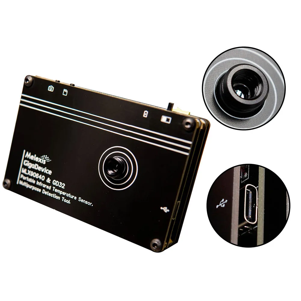 Цифровой Инфракрасный Тепловизор MLX90640 USB источники питания TFT-дисплей ручные