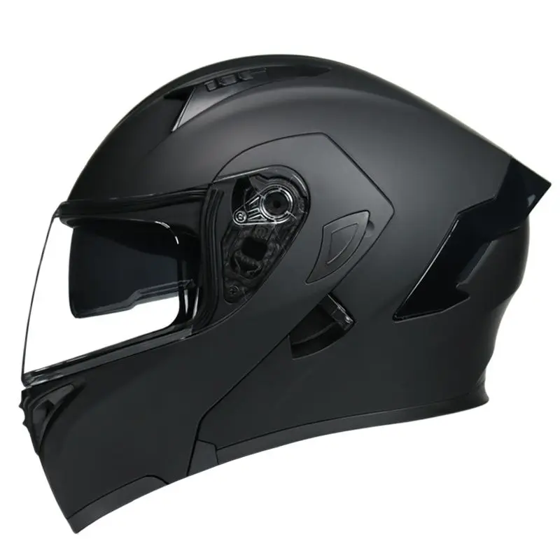 Travel Pull Full Face Helmet Motocross Racing Motorcycle Helmet Capacete Double lens jie face Helmets For Men Women With Rainbow