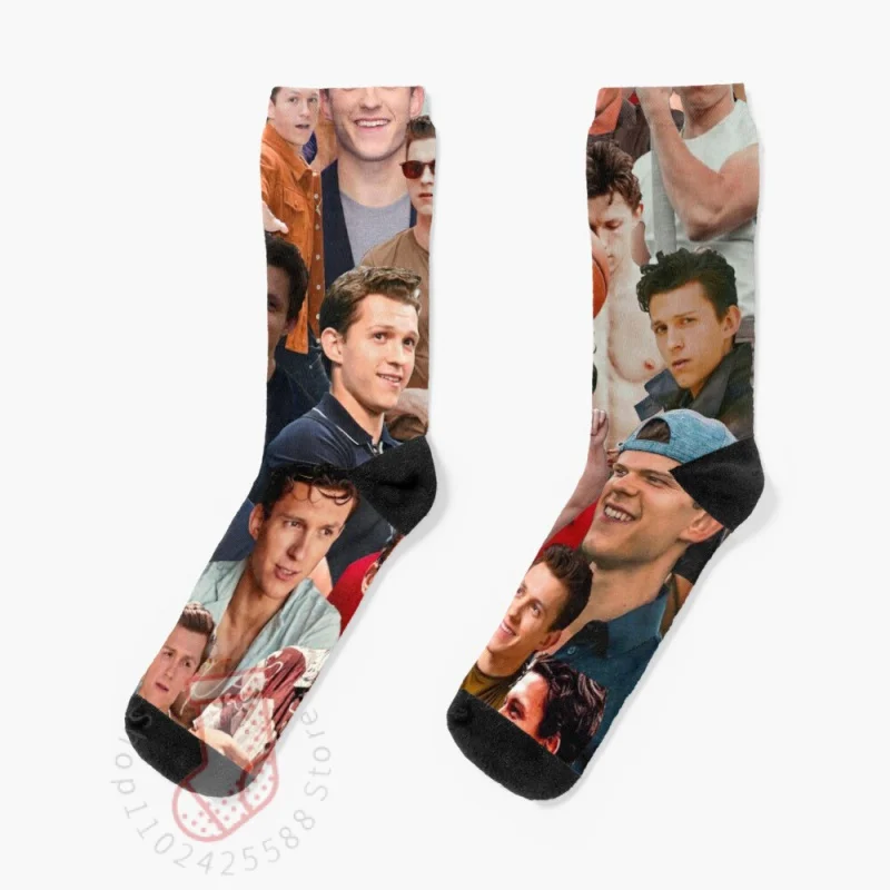 

Хлопковые носки с коллажем для фотографий Tom Holland