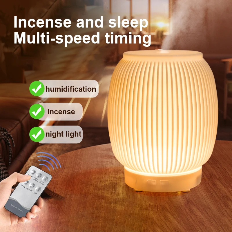 Creative Lantern Aromatherapy Air Humidifier USB Electric Ultrasonic Aroma Essential Oil Diffuser with Colorful LED Night Light