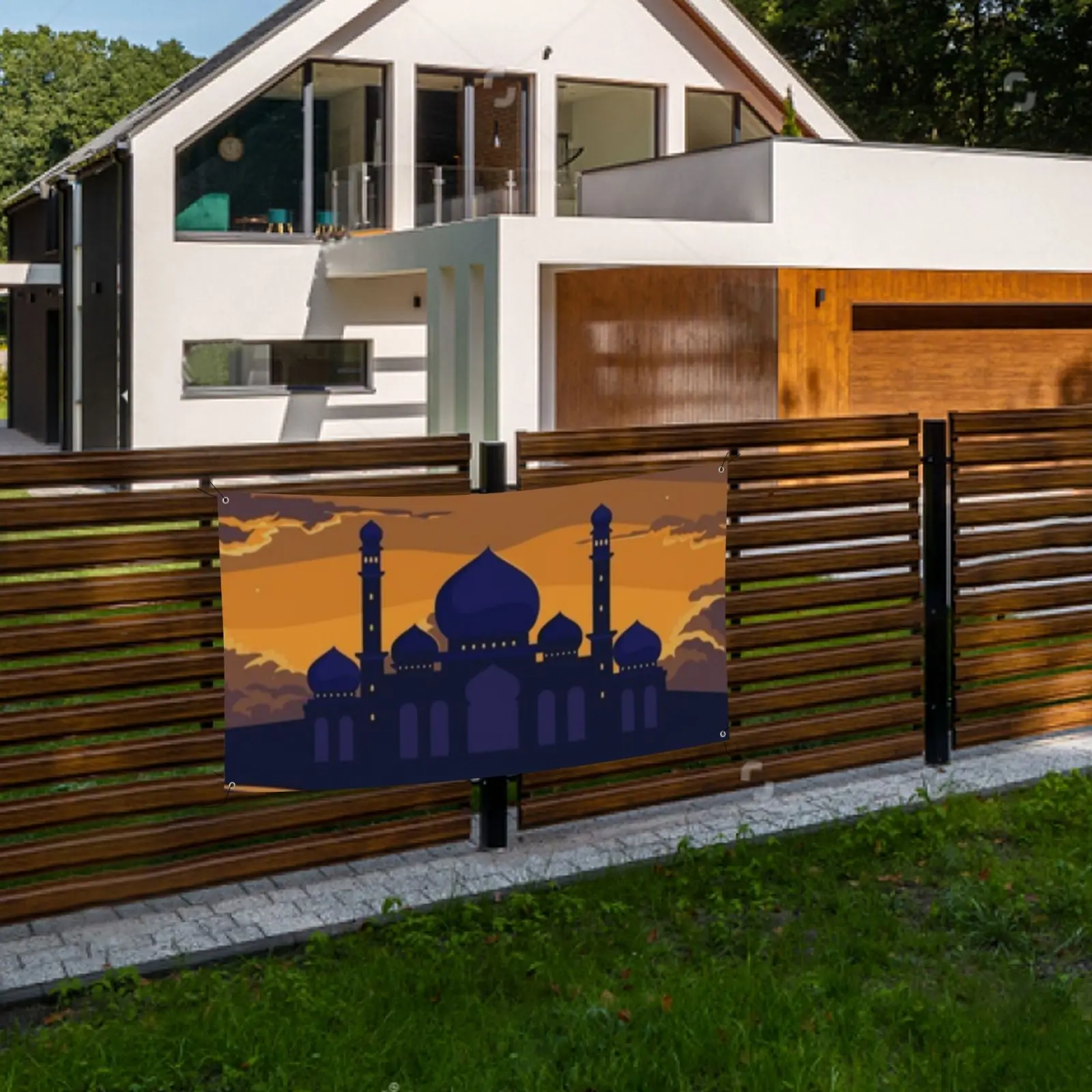 

ИД Мубарак баннер подвесное украшение мусульманский фестиваль праздник Рамадан вечерние Ник Декор