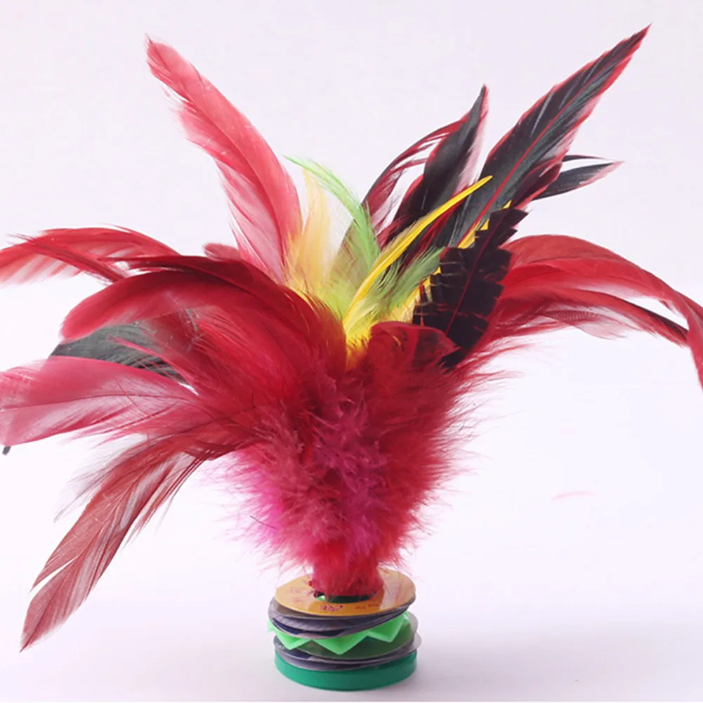 

Colorful Feather Kick Shuttlecock Foot Sports Outdoor Toy Game Chinese Jianzi Children Kids Fun Feet Inter-class Activities Toy