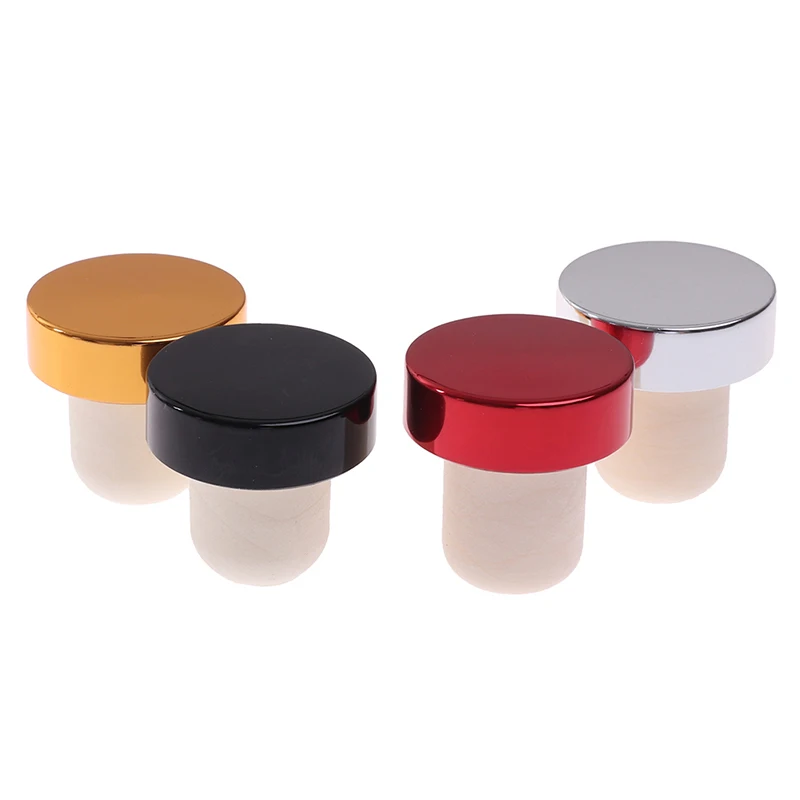 

10PCS T-shape Red Wine Stoppers Cork Bottle Plug Kitchen Bar Tool Sealing Cap Corks Drop Shipping