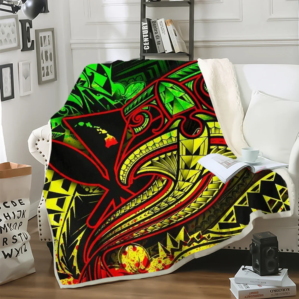 

CLOOCL Popular Viking Tattoo Polynesian Style Blanket 3D Print Fashion Sofa Throw Blanket Picnic Blanket Home Decor DropShipping