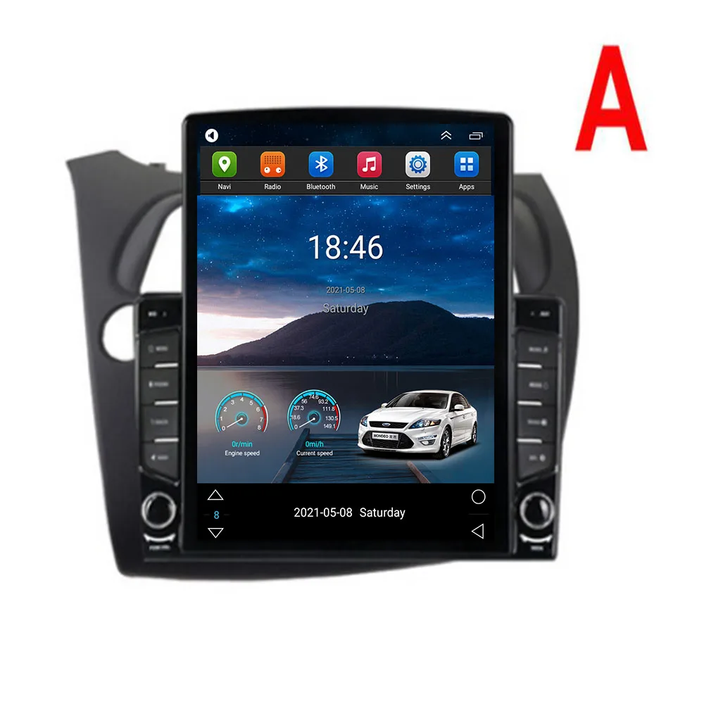 

For Tesla Style 2 Din Android 12 Car Radio For HONDA Civic Hatchback 2006-12 Multimedia Video Player GPS Stereo Carplay DSP RDS