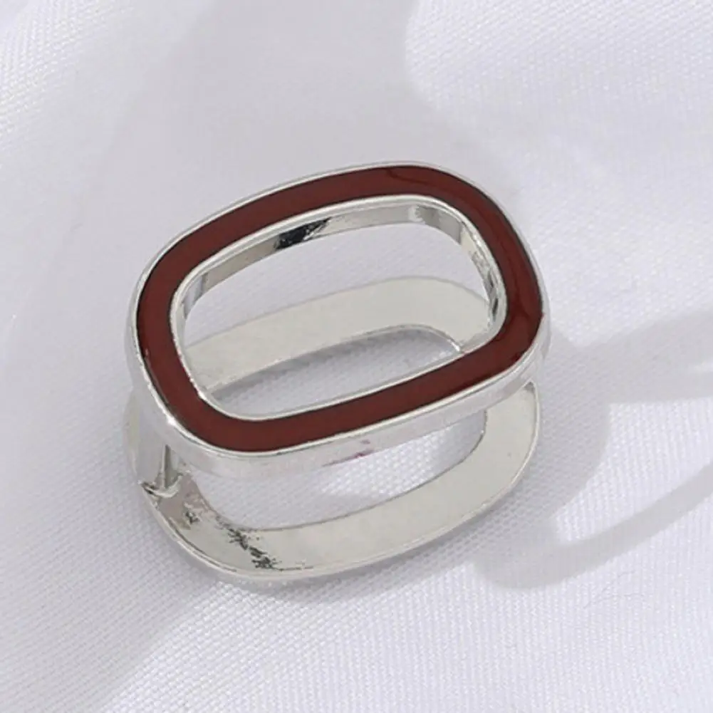 

Chic Scarf Ring Lightweight Luxury Anti-crack Reusable Party Scarf Fastener Scarf Buckle Decorative