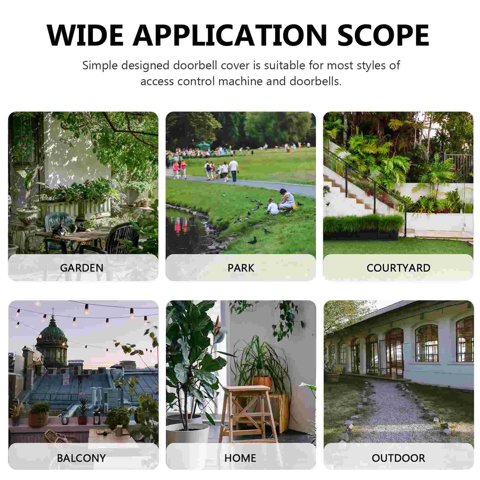 Чехол беспроводного дверного звонка Shell для акриловой водонепроницаемой