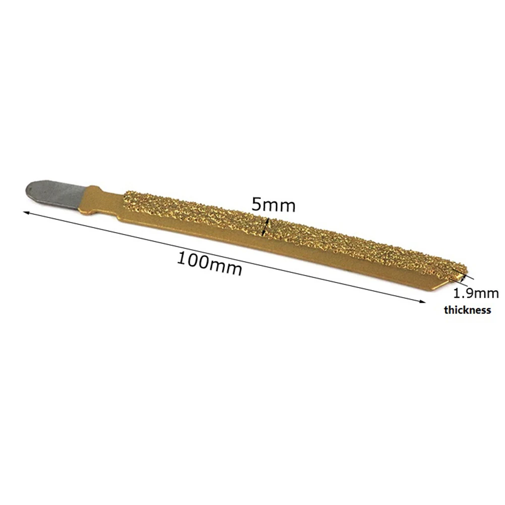 

4inch 100mm Brazed Diamond Jig Saw Blade 46 Grit For Cutting Marble Ceramic Tiles Stone Reciprocating Saw Tool Accessories