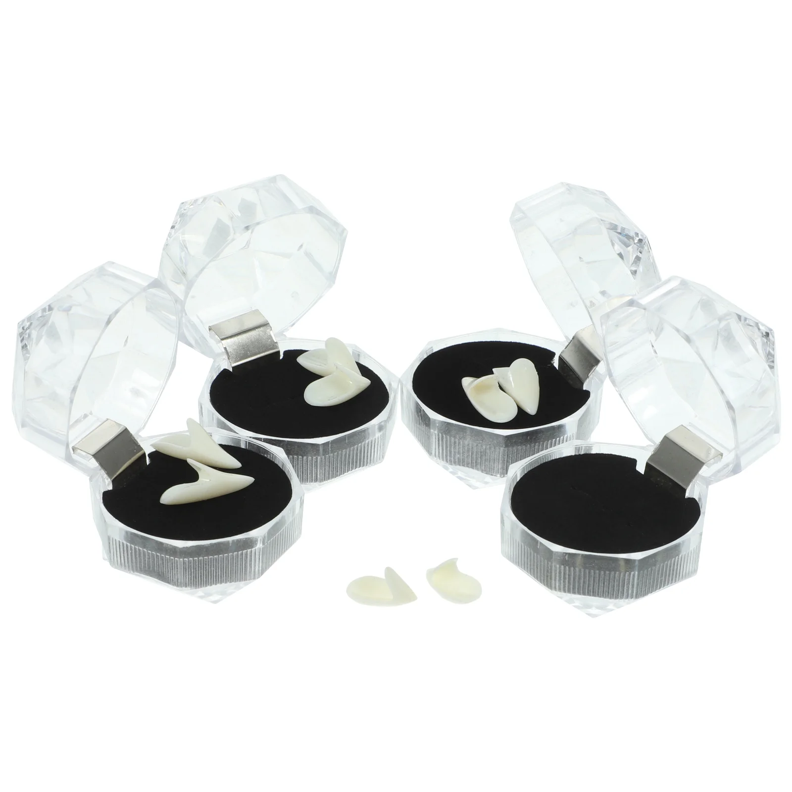 

4 Pairs Fangs Denture Props for Children Adults Costume Party Favors