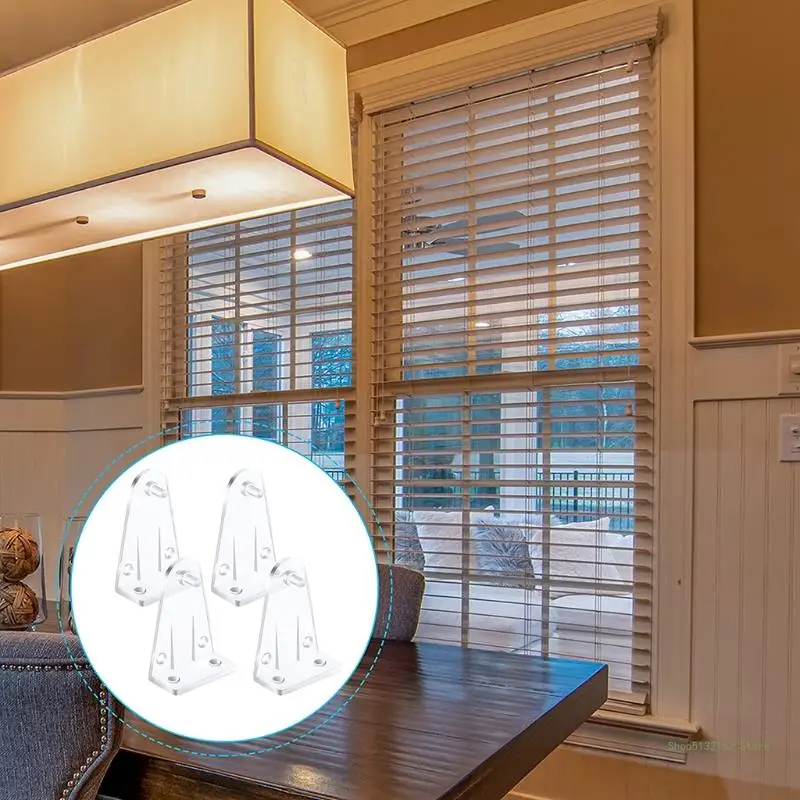 QX2E 10 шт. удерживающие кронштейны прозрачные пластиковые жалюзи зажимы для