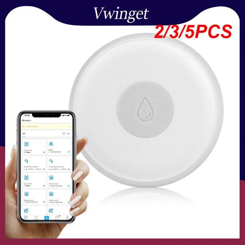 

2/3/5PCS Water Leak Alert Detection Wireless Flood Detector Zigbee Smart Water Leak Sensor Mini Water Level Detector