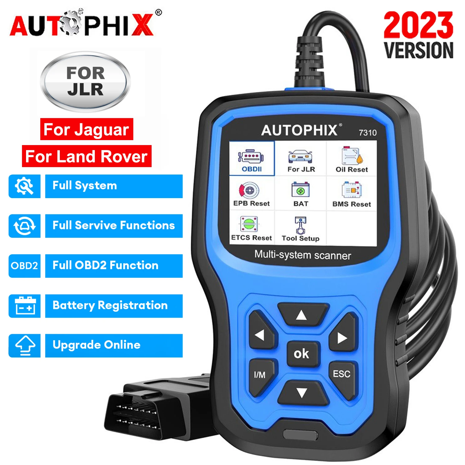 AUTOPHIX 7310 OBD2 сканер всех систем автомобильный диагностический инструмент для JLR считыватель кодов DPF ABS TPMS сброс масла для Land Rover для Jaguar