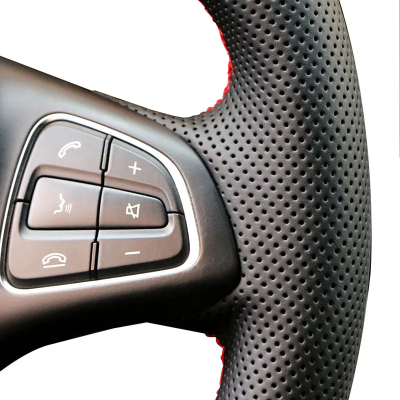 OEM черный чехол на руль из синтетической кожи микрофибры для Toyota RAV4 AX50 Corolla G12 Axio