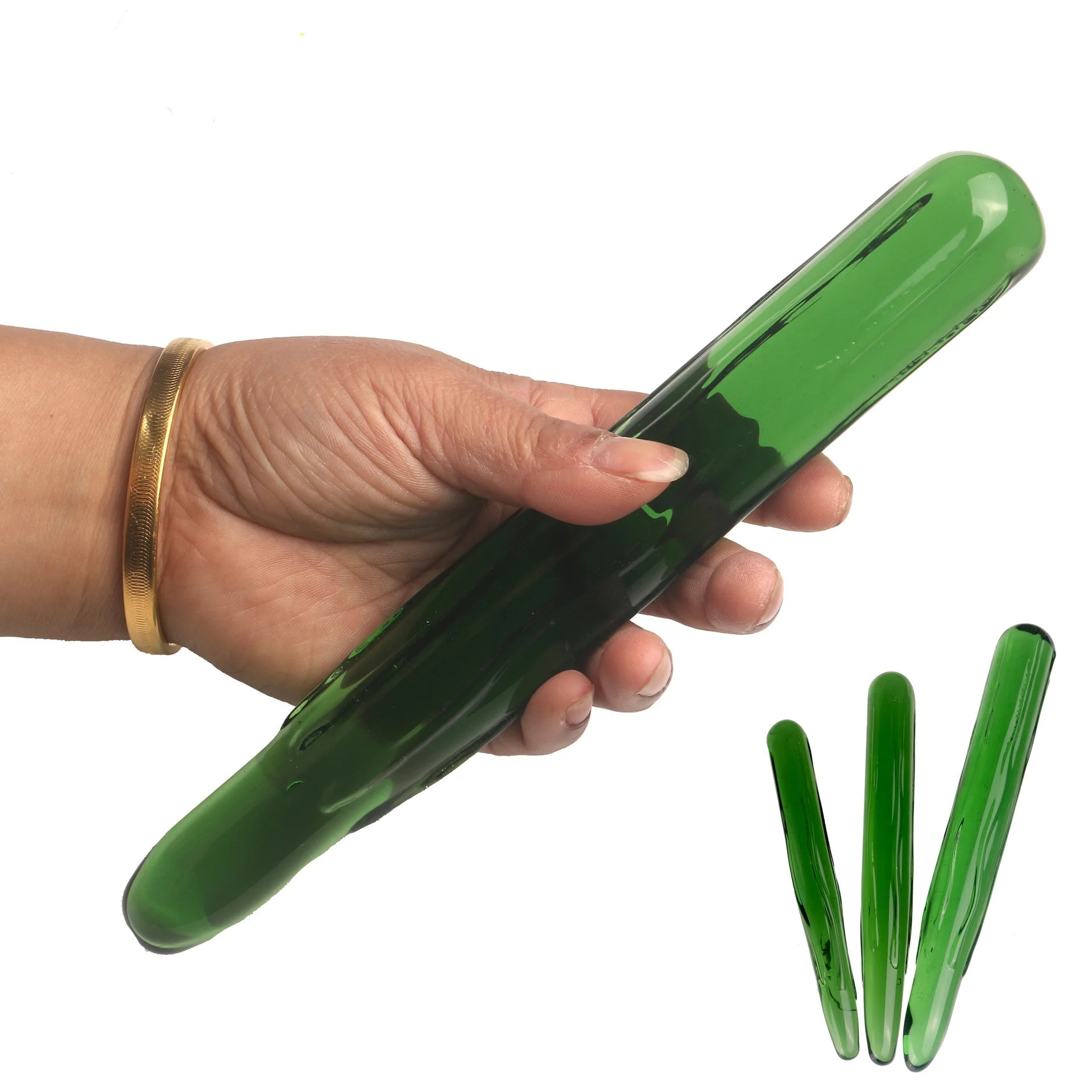 VaHppy Adult Sex Toys Artificial Penis Dildos Glass Luffa Female Masturbators Gay Anal Plugs Smooth