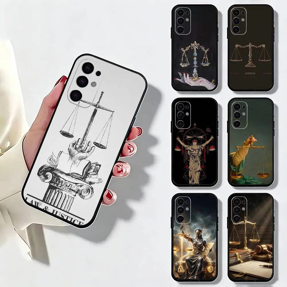 Фото Чехол для телефона Samsung S25, S24, S21, S22, S23, S30, Ultra, S20, Plus, Fe с дизайном «Право, Адвокат, Судья, Справедливость, Искусство», мягкий силиконовый, черный №1