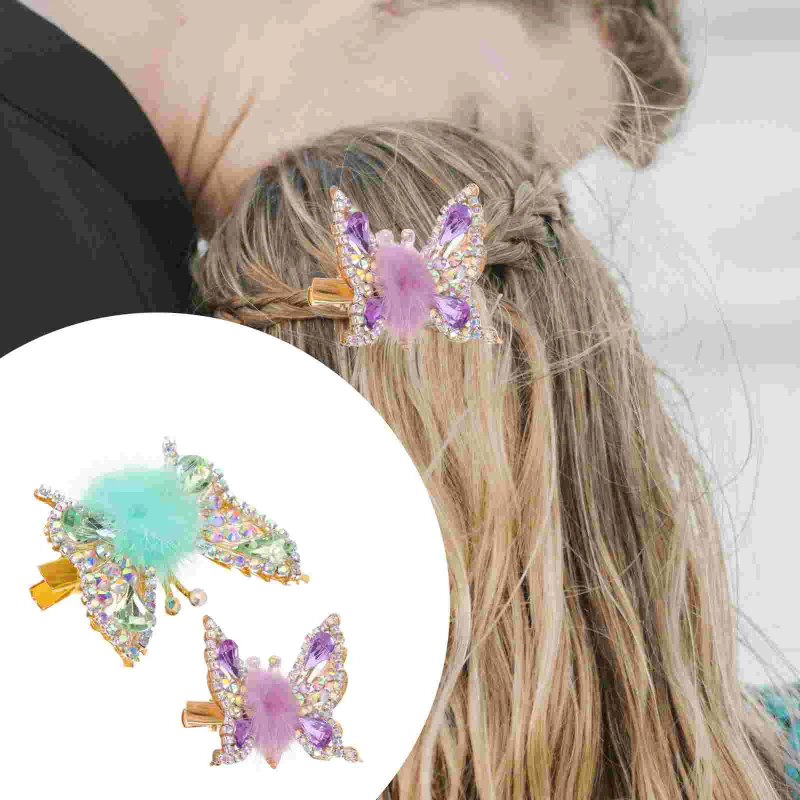 

2 шт., заколки-бабочки для волос