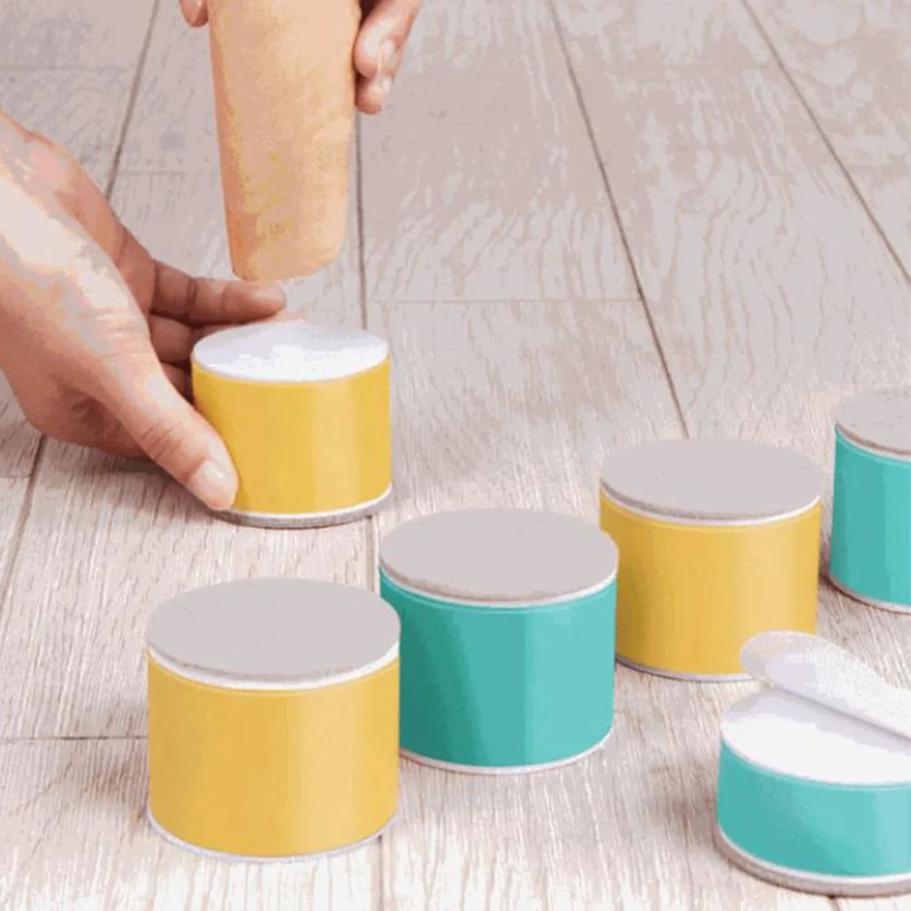 4pcs Chair Home Bed Furniture Feet Pads Breakfast Bar Non Slip Round Increase Height Self Adhesives Carbon Steel Easy Install |