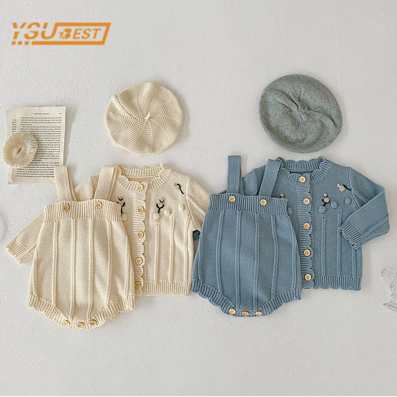 

Детский трикотажный кардиган с длинным рукавом и вышивкой