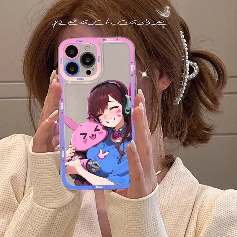 Чехол для телефона D-D.Va O-Overwatches Samsung S 20 21 22 23 Lite Plus Ultra Clear Mobile Cover Funda
